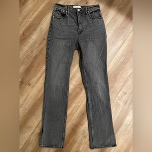 Black A&F Jeans: The 90’s Straight/Ultra High Rise. Size 26.